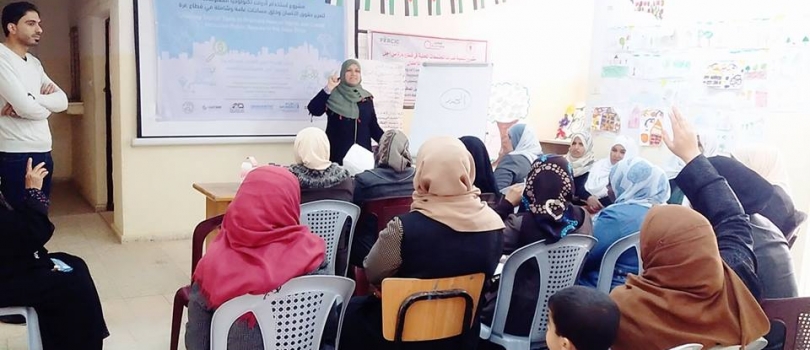 A series of community workshops about gender equality in Wadi Al - Salqa area