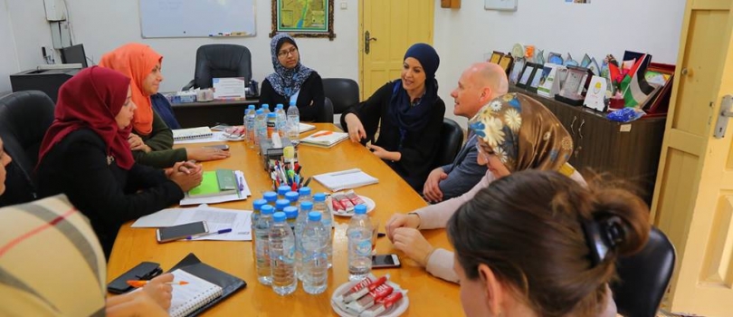 زيارة سفير حقوق الانسان Kees van Baar والسكرتير الاول Annemieke van Soelen