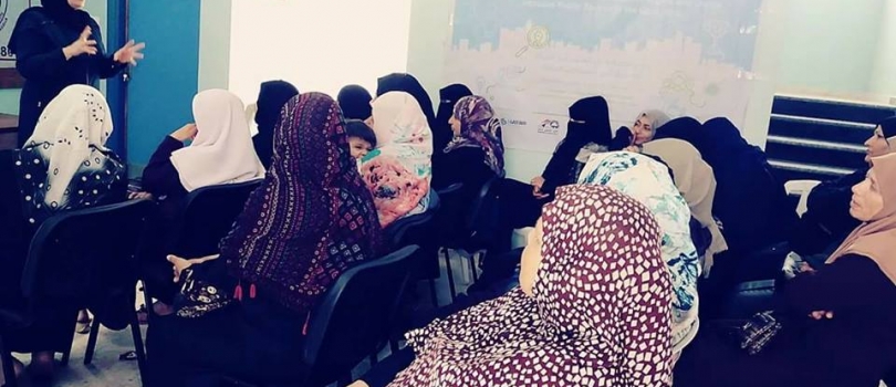 مجموعة من الورش التوعوية حول مناهضة العنف ضد المرأة ضمن مشروع استخدام أدوات التكنولوجيا 